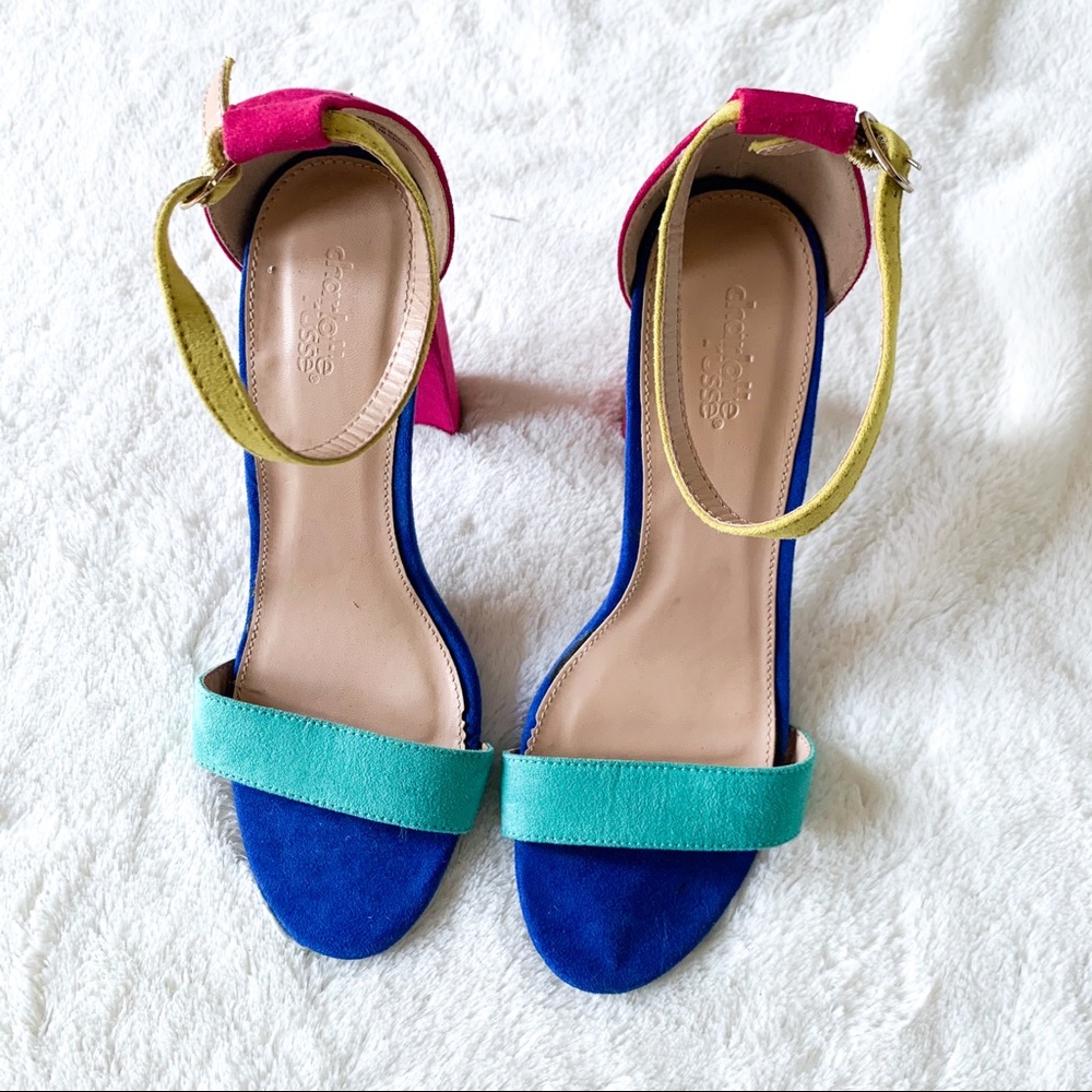 Charlotte Russe Camila Multi Colored Heels